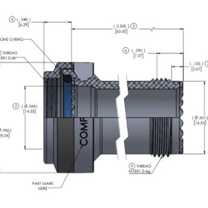 Connector Accessories Series 38 Extender Backshell