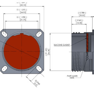 Connector Accessories Series 53 Dummy Receptacle